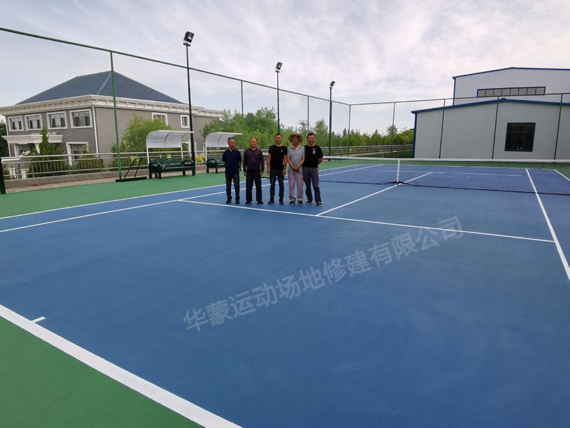 祝賀阿拉善軍分區(qū)塑膠網(wǎng)球場(chǎng)地建造順利完工